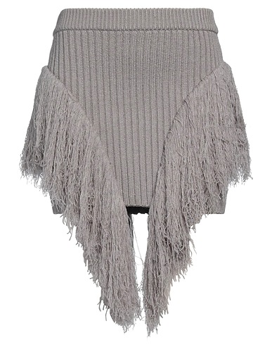 DAVID KOMA Mini skirt Grey 57% Acrylic, 32% Nylon, 10% Wool, 1% Elastane