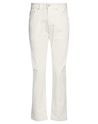 LIU •JO MAN Casual trouser White 98% Cotton, 2% Elastane
