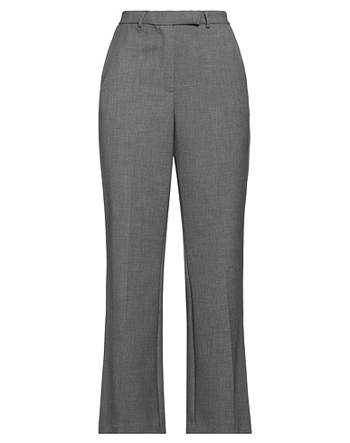 SIMONA CORSELLINI Casual pants Grey 63% Polyester, 27% Viscose, 7% Cotton, 3% Elastane