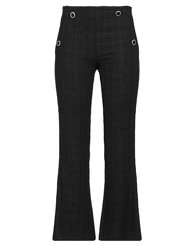 SIMONA CORSELLINI Casual trouser Black 59% Cotton, 28% Polyester, 5% Polyamide, 4% Acrylic, 4% Other Fibres