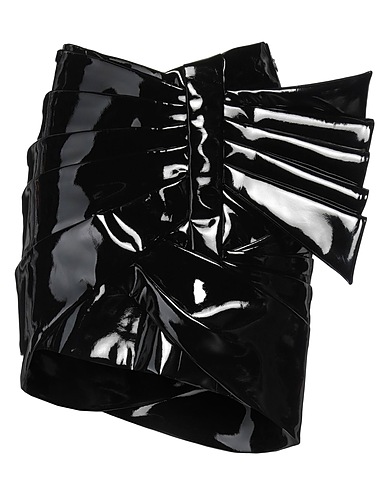 BALMAIN Mini skirt Black 56% Polyurethane, 44% Polyester