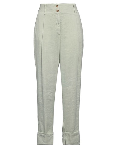 MASON'S Pantalone Verde chiaro 52% Lino, 45% Viscosa, 3% Elastan