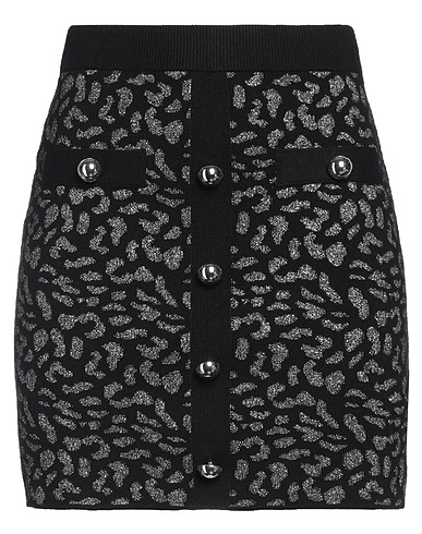 PINKO Mini skirt Black 46% Viscose, 31% Polyester, 20% Polyamide, 3% Metal