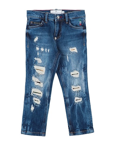 PHILIPP PLEIN Pantaloni jeans Blu 99% Cotone, 1% Elastan