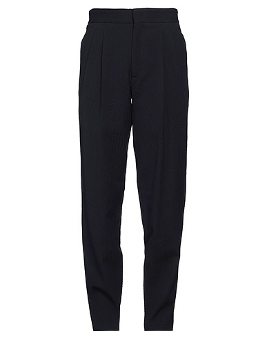 GIORGIO ARMANI Casual trouser Midnight blue 51% Cotton, 47% Virgin Wool, 2% Elastane