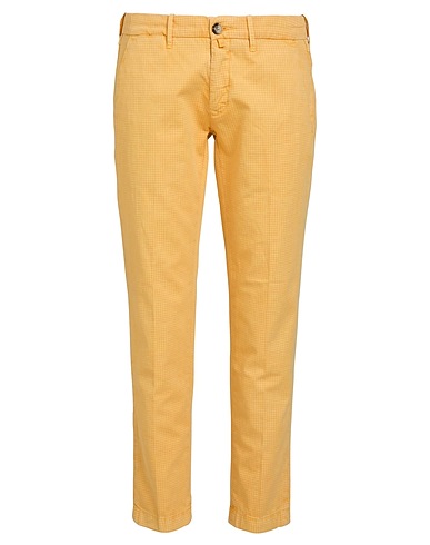 JACOB COHЁN Casual trouser Yellow 100% Cotton