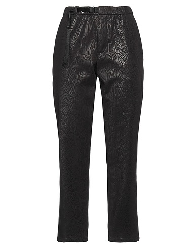 WHITE SAND Casual trouser Black 98% Cotton, 2% Elastane