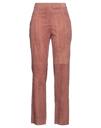 LUISA CERANO Casual pants Antique rose 100% Goat skin