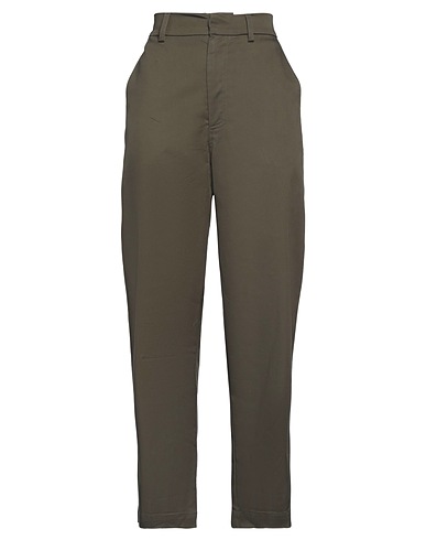 THE M.. Casual trouser Military green 97% Cotton, 3% Elastane