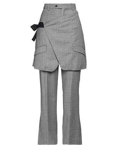 SNOW XUE GAO Casual trouser Grey 100% Wool