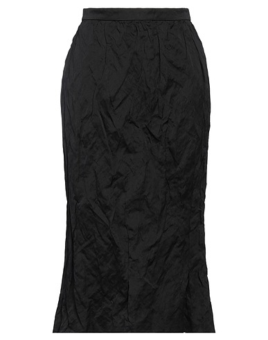 DIOR Midi skirt Black 76% Cotton, 24% Metallic fiber