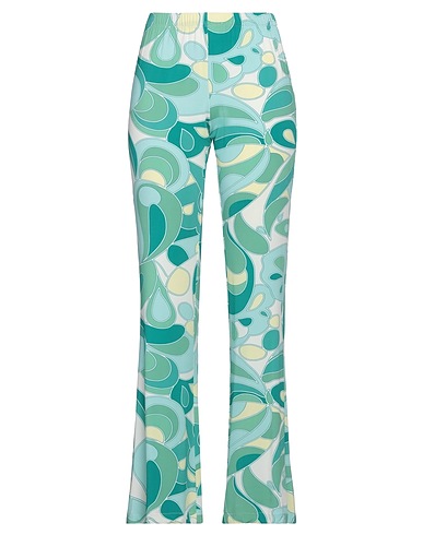 LEBOR GABALA Leggings Emerald green 92% Viscose, 8% Elastane
