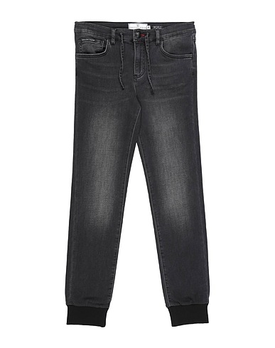 PHILIPP PLEIN Denim trousers Black 98% Cotton, 2% Elastane, Polyester