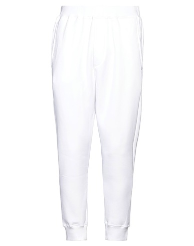 DSQUARED2 Casual trouser White 100% Cotton, Elastane