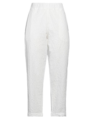 LABO.ART Casual trouser White 99% Cotton, 1% Elastane