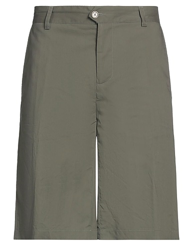 DANIELE ALESSANDRINI Shorts & Bermuda Military green 100% Cotton
