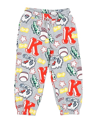 KENZO KIDS Casual trouser Light grey 100% Cotton