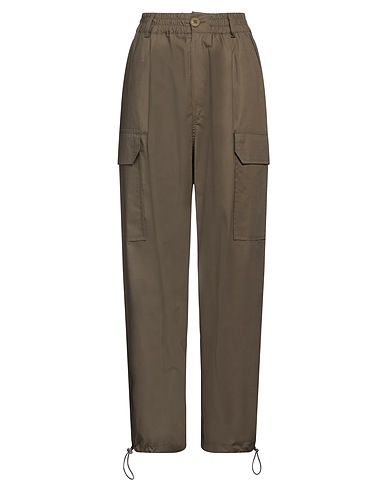 CRISTINAEFFE Casual pants Military green 100% Cotton