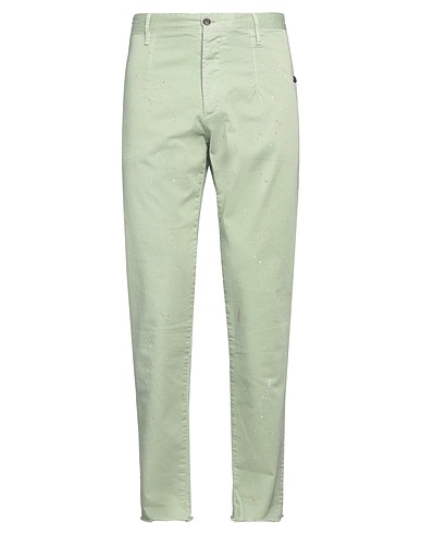 MAURIZIO MASSIMINO Pantalone Verde salvia 98% Cotone, 2% Elastan