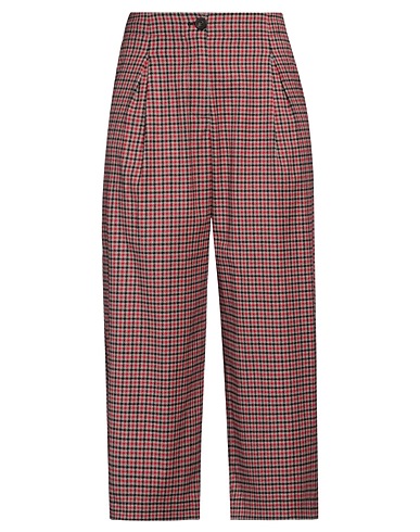 PDR PHISIQUE DU ROLE Casual trouser Red 54% Virgin Wool, 28% Recycled polyester, 15% Viscose, 3% Elastane