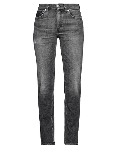 WHITE SAND Denim pants Black 79% Cotton, 20% Textile fibers, 1% Elastane