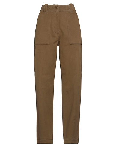 WEEKEND MAX MARA Casual παντελόνι Στρατιωτικό πράσινο 98% Βαμβάκι, 2% Ελαστάνη