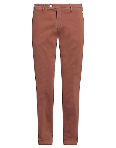 MICHAEL COAL Casual trouser Brown 97% Cotton, 3% Elastane
