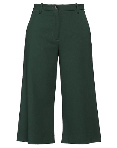 NINE IN THE MORNING Casual pants Dark green 97% Wool, 3% Elastane