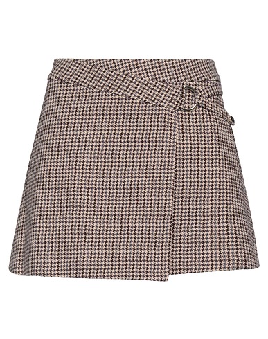 PINKO Mini skirt Camel 75% Cotton, 25% Acrylic