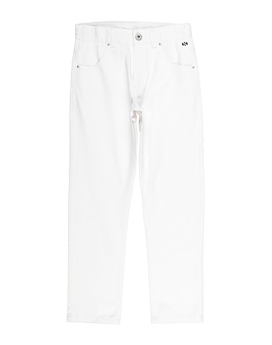 SUPERGA Denim pants White 100% Cotton