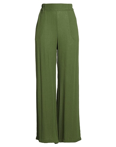 MOMONÍ Casual trouser Green 75% Viscose, 25% Wool