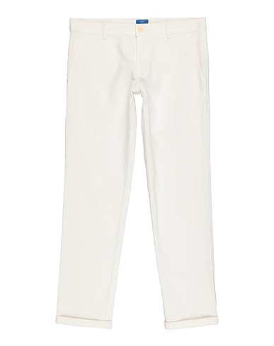 FAY Casual trouser White 97% Cotton, 3% Elastane
