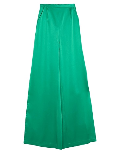 GEORGES MAKAROUN Pantalone Verde smeraldo 100% Seta