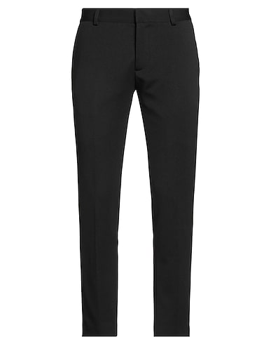 GREY DANIELE ALESSANDRINI Casual trouser Black 95% Polyester, 5% Elastane