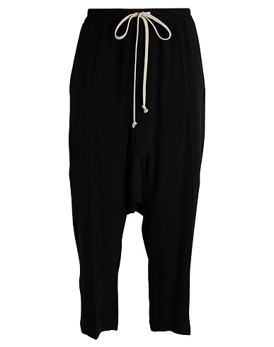 RICK OWENS Casual pants Black 64% Acetate, 36% Silk