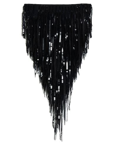 RICK OWENS Shorts & Bermuda Black 100% Silk, Polyamide, Elastane, Polyester