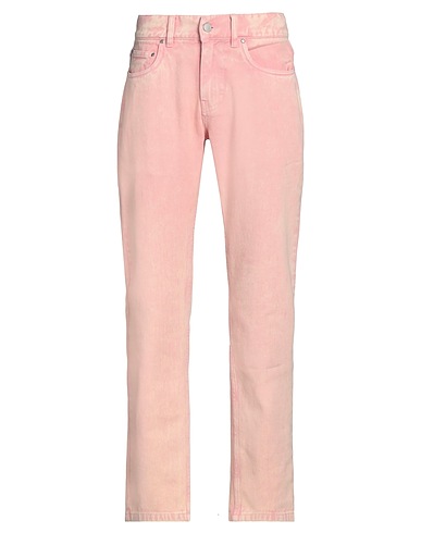 PLEASURES Denim trousers Pink 100% Cotton