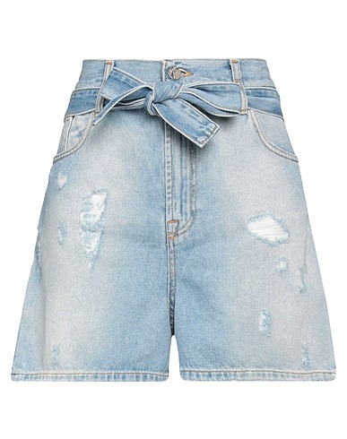 MANILA GRACE Denim shorts 100% Cotton