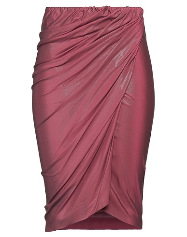 RICK OWENS LILIES Midi skirt Magenta 95% Viscose, 5% Elastane