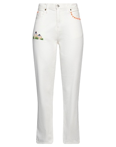 ROŸ ROGER'S Pantalones vaqueros Blanco 100% Algodón