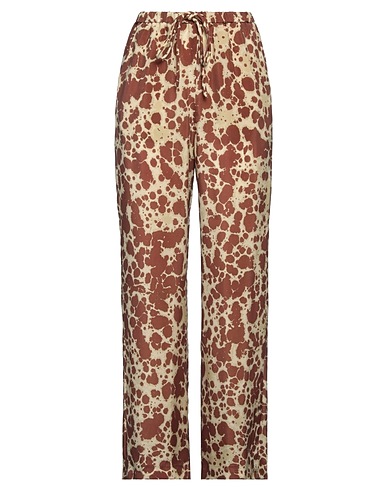 NANUSHKA Casual trouser Brown 100% Cupro