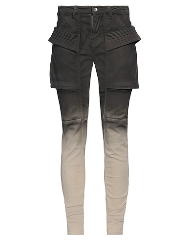 DRKSHDW by RICK OWENS Джинсовые брюки Чёрный 91% Хлопок, 6% Эластомультиэстер, 3% Резина
