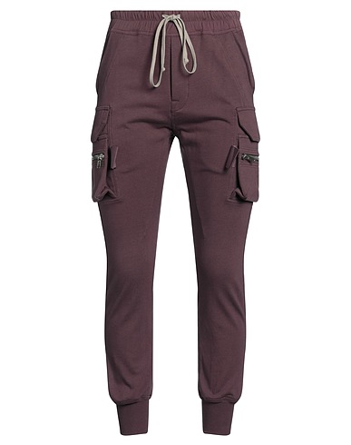RICK OWENS Casual trouser Mauve 100% Cotton, Elastane