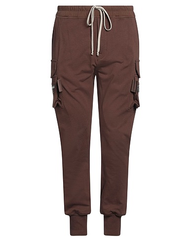 RICK OWENS Cargo CIOCCOLATO 100% Cotone, Elastan