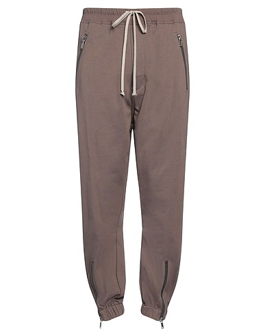 RICK OWENS Casual trouser Khaki 97% Cotton, 3% Elastane