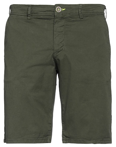 SHOCKLY Shorts & Bermudas Militärgrün 98% Baumwolle, 2% Elastan