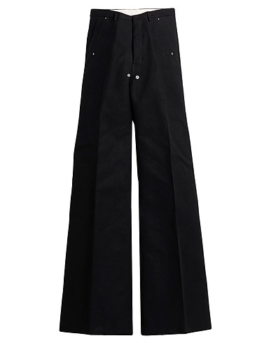 RICK OWENS Casual pants Black 91% Cotton, 6% Elastomultiester, 3% Natural rubber