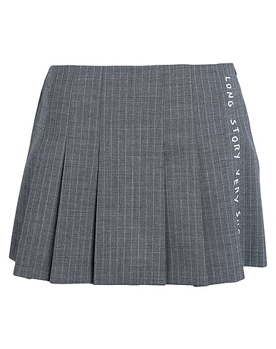 MAX&Co. Mini skirt LONGVERYSHORT COLLABORATION WITH PIETRO TERZINI Grey 54% Polyester, 44% Virgin Wool, 2% Elastane