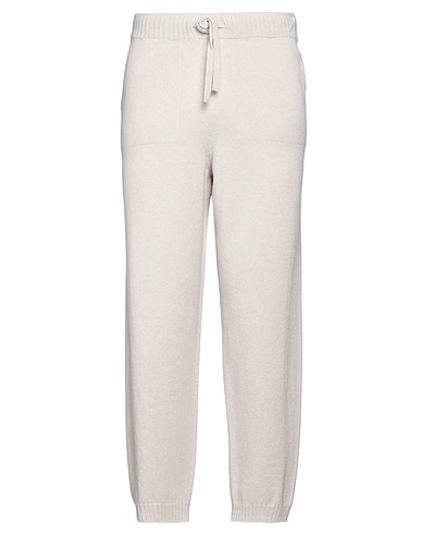 AROVESCIO Casual trouser Light grey 90% Wool, 10% Cashmere
