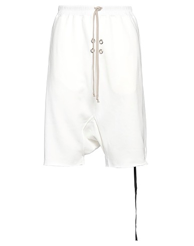 DRKSHDW by RICK OWENS Pantalone felpa Avorio 100% Cotone, Elastan